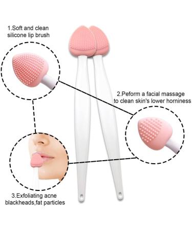12 Pack Lip Scrub Brush Double-Sided Silicone Portable Lip Scrub Exfoliating Brush Cleaning Scrubber Travel Skincare Lip Cleaning Tool for Men Women Dark Lips - Buy Online on GoSupps.com