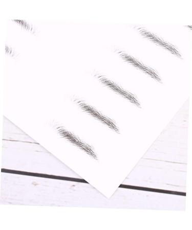 Beavorty Black Eyebrow 6 Sheets Pairs Waterproof Sticker Realistic Waterproof Imitation Eyebrows Cosmetic The Lazy Bionic - Buy Online on GoSupps.com