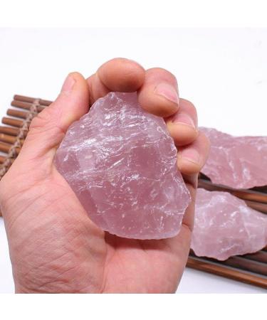 Natural Raw Pink Rose Quartz Crystal Rough Stone Specimen Crystal Love Natural Stones and Minerals Fish Tank Stone Rocks (Size : 80-120g) - Buy Online on GoSupps.com