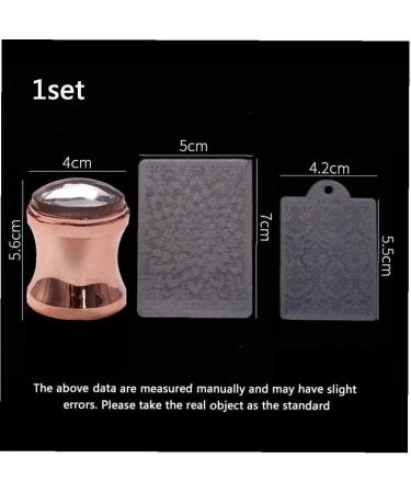 Rose Gold Nail Art Stamper Template - Soft Silicone French Smile Line Tools for Perfect Manicures - Buy Online on GoSupps.com