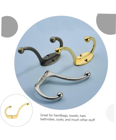 ABOOFAN 4pcs Hook up Bath Towel Hook Jacket Hooks Single Robe Hook Utility Hooks Office Old Fashioned Hanger 9.5X6.7X2.3CM Golden - Buy Online on GoSupps.com