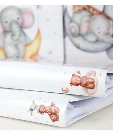 Cat & Bears Photo Album 30x30 cm | 100 White Pages Baby & Children Photo Book | Balloon Color Design - Buy Online on GoSupps.com