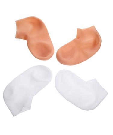 FRCOLOR 2 Pairs Exfoliating Moisturizing Socks Lotion Socks Reusable Socks Breathable Socks Women's Socks Quantity of Socks Foot Lotion Spa Foot Socks Nursing Cover Boots Girl Child Sebs