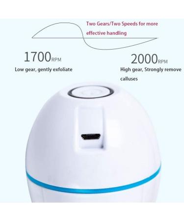 ICALODY Electric Foot Grinder Vacuum Callus Remover | Rechargeable Pedicure Tool for Cracked Skin | White Green - Buy Online on GoSupps.com