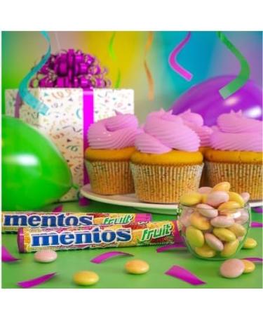 Mentos Mixed Fruit (Pack of 15) Candy Roll Fruit Non Melting Holiday Party Concessions Office - Buy Online on GoSupps.com