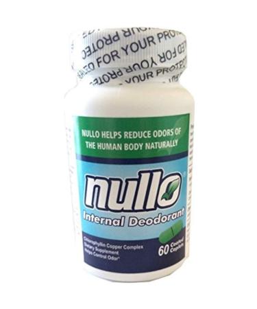 Nullo Internal Deodorant (60 Caplets) 1 Count (Pack of 60)