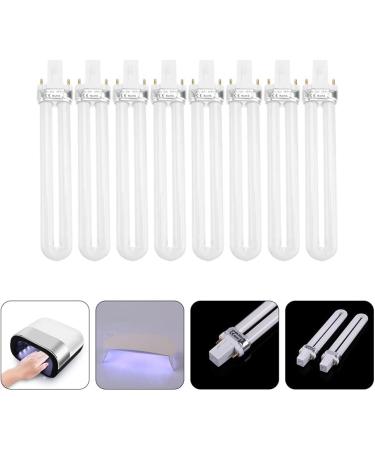 Lurrose 8Pcs Nail Lamp Bulbs Replacement 9W U-Shaped Tubes for UV Nail Art Dryer - International Shipping Available - Buy Online on GoSupps.com