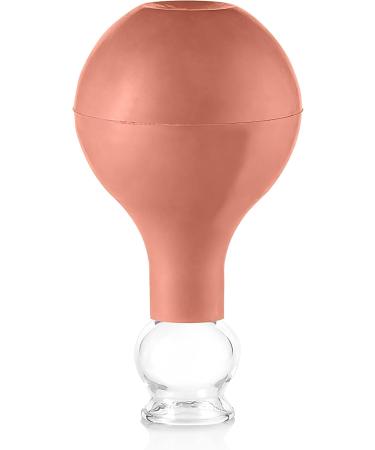 Pulox Real Glass Cupping Set - 3 Sizes (25mm 32mm 40mm) with Suction Ball | Premium Brown Cupping Therapy - Buy Online on GoSupps.com