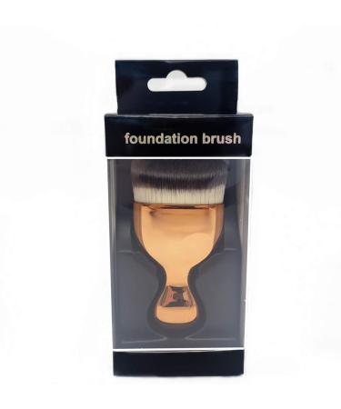 Flat Top Kabuki Foundation Brush - Perfect for Blending Liquid & Cream Makeup | Flawless Finish & Buffing - Gold Finish | International Shipping Available - Buy Online on GoSupps.com