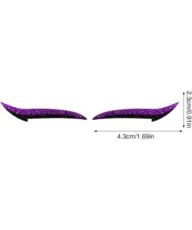 Autocollants Eyeliner Cils | D calque Fard Paupi res Femme - Adh sif Tenue Longue Bandes Pour Sorties Danse Voyage Sc ne M res Violet - Buy Online on GoSupps.com