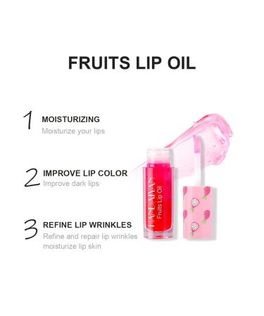 NICEFACE Fruit-Flavored Lip Gloss Oil Set - 3-Piece Fresh Lip Glaze for Moisturized & Plump Lips - Long-Lasting Care in 3 Colors - Buy Online on GoSupps.com