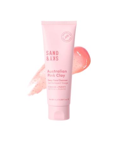 Sand & Sky Australian Pink Clay Deep Pore Cleanser. pH 5.5 Gel Cleanser. Clear Congestion. Reduce Appearance of Pores. Gently Exfoliates. Hydrates & Moisturize Skin (4.05 fl oz)