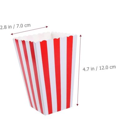 Alipis 10pcs Boxes Popcorn Carton Popcorn Containers Movie Night Disposable Containers Halloween Decorations Outdoor Cheese Popcorn Gifts Paper Red European and American Popcorn Cup - Buy Online on GoSupps.com