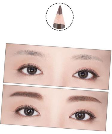 Healeved 4 Pcs Double Head Eyebrow Pencil Black Eyeliner Pen Eyebrown Beauty Eyebrow Pencil Puff Wooden - Buy Online on GoSupps.com