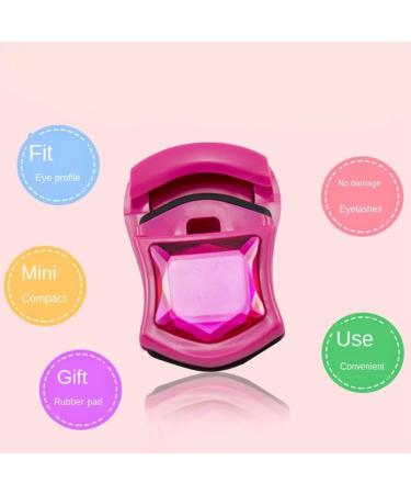 Portable Eyelash Curler with Gem Design for Women and Girls Reusable Plastic Lash Curler Professional Beauty Tool Beginner Friendly - Buy Online on GoSupps.com