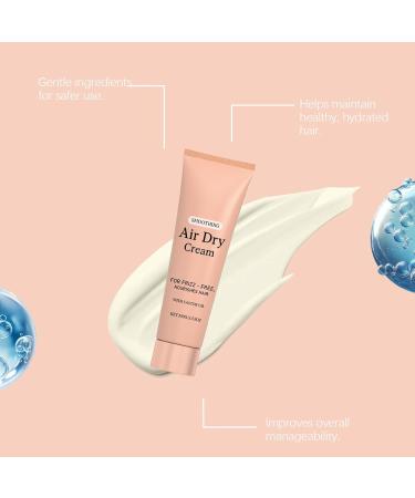 WOGXN Hair Cream For Styling 100g Anti Frizz Hair Care Conditioner For Air Drying Long Lasting Hydration Light Hold Smoothing Irons Defines Curl Enhancement Silky Shiny - Buy Online on GoSupps.com