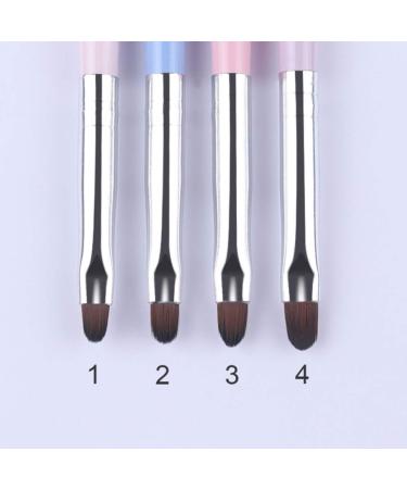 BornBeauty 4pcs Cuticle Nail Cleaning Brush Set - Manicure Nail Art Tool (4Colors) - Buy Online on GoSupps.com