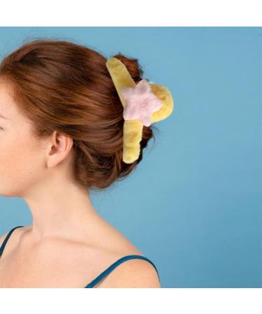Limtula Large SharkClip Hair Claw for Women Banana Barrette Jaw Clip Plush Star Hair Clip Teens Girl Hair Shaping Accessories Blue Star Powder Gra - Buy Online on GoSupps.com