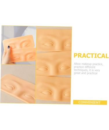 Mipcase 20 Pcs Eyebrow Practice Block Makeup Eyeshadow Fake Face Eye Makeup Board 3d Practice Tools Major 1 count (Pack of 1) As Shownx5pcs - Buy Online on GoSupps.com