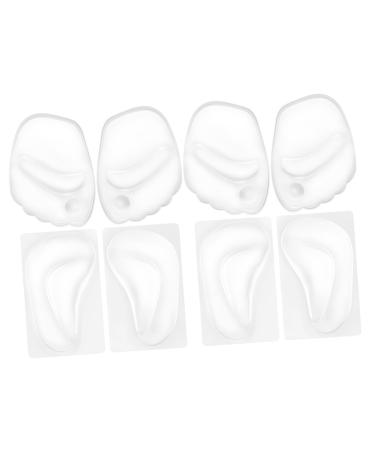 NOLITOY 4 Pairs Silicone Mat Arch Support Inserts Arch Cushions Gel Shoe Inserts Shoe Inserts for Forefoot Inserts Pads High Heel Arch Support Arch Insert Support Arch Pads
