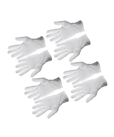 Healeved 12 Pairs Cotton Gloves Inspection Gloves Spa Gloves Guantes Desechables Nylon Gloves Dust Gloves Marching Gloves Work Gloves Party Etiquette Gloves Protection White