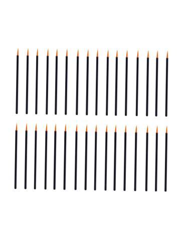 Angoily 100pcs Eyeliner Brush Applicator Disposable Makeup Hard Head Makeup Stick medium As Shown