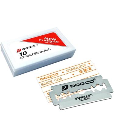 DORCO ST301 Platinum Extra Double Edge Razor Blades - 100 Pack with Free Styptic Matches - Smooth Shaves and Quick Relief Combo - Buy Online on GoSupps.com