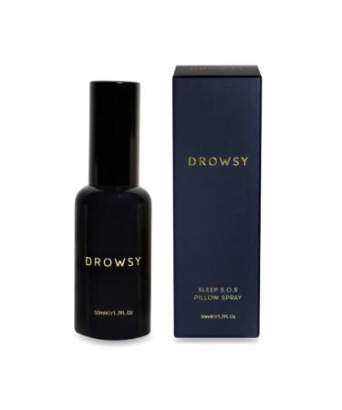 DROWSY SOS Sleep Pillow Spray - Instantly Elevate Your Sleep Experience Long Lasting & Effective Formula 6 Month Supply - Natural Vegan Ingredients 50ml / 1.7 Fl. Oz