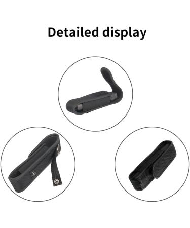 Rakiuty Tactical Flashlight Holster | Pocket Holder for Outdoor Hunting Camping & Hiking | 14cm Black Flashlight Bag & Belt - Buy Online on GoSupps.com