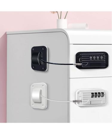 Child Safety Refrigerator Door Lock-Grandoto Combination Keyless Fridge Locks for Childproof Safe Freezer Latches & Baby Proofing for Cabinet Drawer Fridge Cupboard Windows (1P White) 1 White - Buy Online on GoSupps.com