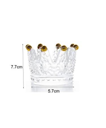 Crown Nail Art Dappen Dish - 2 in 1 Nail Pen Holder & Crystal Bowl for Acrylic Liquid & Powder - Perfect Nail Art Tool & Organizer - Buy Online on GoSupps.com