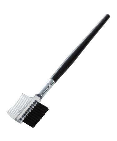 1 Piece Women's Double-Sided Comb Eyebrow Brush Holder Makeup Black Cosmetic Makeup Tool