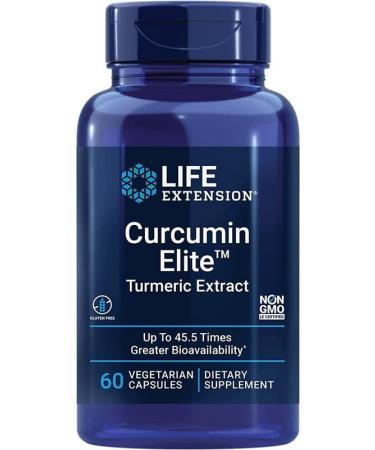 Life Extension Curcumin Elite with Curcuminoids 60 Vegan Capsules Laboratory Tested Gluten-Free Vegetarian SOYA-Free Non-GMO