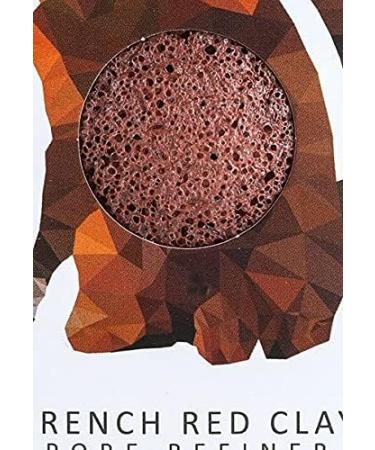 The Konjac Sponge Co Mini Pore Refiner Rainforest Monkey with French Red Clay to Cleanse and Exfoliate - Buy Online on GoSupps.com