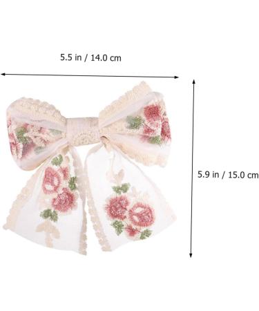 FRCOLOR Embroidered Butterfly Hair Clip Decorative Hair Clips Women's Hair Clips French Hair Clip Hair Clips for Bows Big Hair Bow Women Hair Clips Bride Bow Barrette Back Hair Bow Big Bow - Buy Online on GoSupps.com