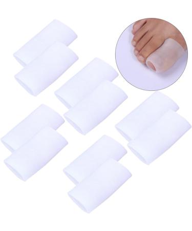 Gatuida 10 Pairs Toe Sleeves for Toe Caps Toe Cap Protector Thumb Protector Gelt Ear Sticker Ceramic Toothbrush Holder Nail Tools for Nail Art Bunion Eversion Corn Stickers White - Buy Online on GoSupps.com