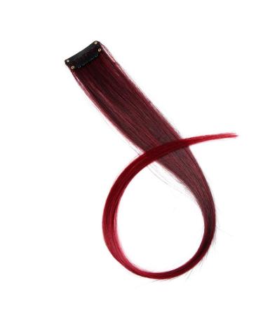 Color Highlight Synthetic Hair Extensions And Hair Clips In A Colored 20-inch Fashion Wig 18inches T4/27/30