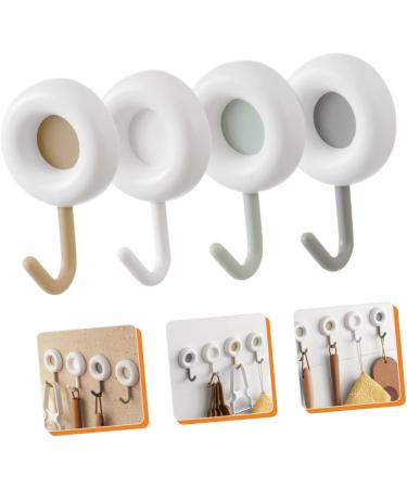 Alipis 8 Pcs No Punching Hook Hanger Hooks for Plastic Hangers Towel Hanger Adhesive Hooks Heavy Duty Key 7X4.4CMx2pcs Assorted Colorx2pcs - Buy Online on GoSupps.com