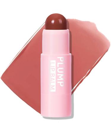 UNYOKE Plumping Lip Balm - Tinted Lip Balm Plumper - Enhancing & Hydrating Lip Moisturizer Fade Lip Lines Lip Care 0.17Oz/4.8g 04# ROSEWOOD