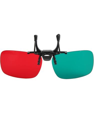 Red Green Clip-On Amblyopia Glasses - Left Green with Glasses Box | International Shipping Available - Buy Online on GoSupps.com