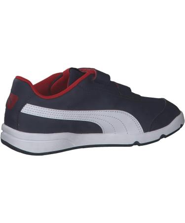 PUMA Kids Stepfleex 2 Sl Ve V Ps Trainers 11.5 UK Child - Peacoat/White/Flame Scarlet - Buy Online on GoSupps.com