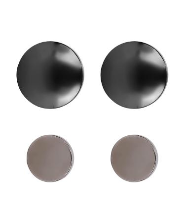 Organic Magnetic Healthcare Earrings for Weight Loss & Acupuncture - Non-Piercing Ear Clips for Men & Women (Black Foil) - Buy Online on GoSupps.com