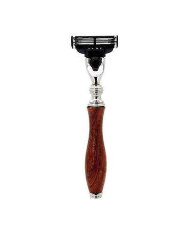 Haryali London Men's Wooden Shaving Set - 3 Synthetic Badger Razors Stand Bowl & Soap for the Perfect Shave | Buy Internationally - Buy Online on GoSupps.com