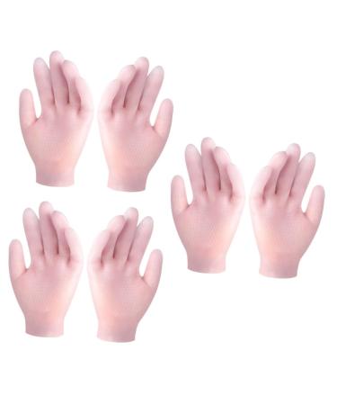 minkissy 3 Pairs Moisturizing Gloves Dead Skin Heal Gloves Cuticles Socks Gloves Elastic Gloves High Heels for Women Anti- Cracking Hand Covers Supplies Miss Sebs Dry Hands