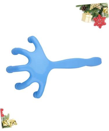 Fomiyes Mini Blue Massage Device - 5-Head Scalp & Full Body Massager for Ultimate Relaxation - Buy Online on GoSupps.com