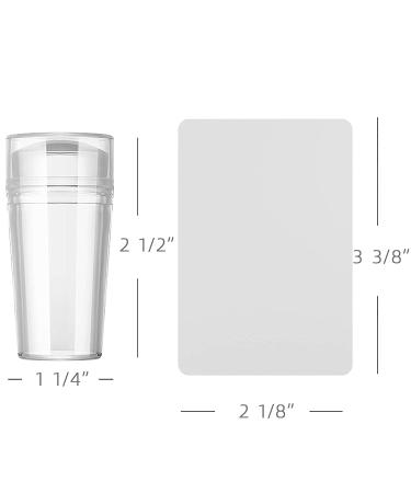 Nail Art Stamper: Silicone Clear Nail Stamping Jelly with Scraper - Transparent Body for DIY Nail Decor - Buy Online on GoSupps.com