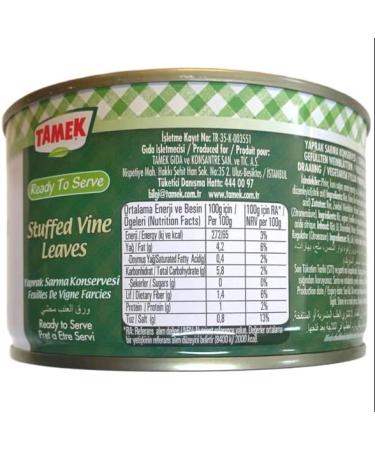 Tamek Stuffed Vine Leaves Yaprak Sarma 12x400g - Buy Online on GoSupps.com