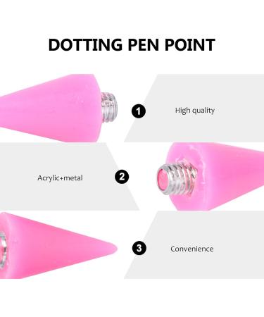 SOLUSTRE 3pcs Nail Rhinestone Picker Wax Tip Dotting Pen Replacement Heads - Pink - Buy Online on GoSupps.com