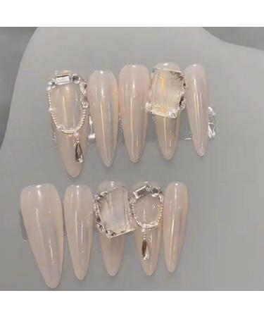Temperament manicure new handmade minimalist luna nail patch.(L) - Buy Online on GoSupps.com