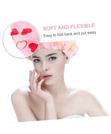 FOMIYES 5pcs Disposable Hair Shower Caps for Women - Shower/Bathing/Scrub Cap for Toiletries and Bathroom Supplies - Buy Online on GoSupps.com